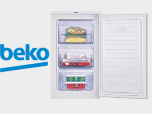 venta de congeladores verticales Beko